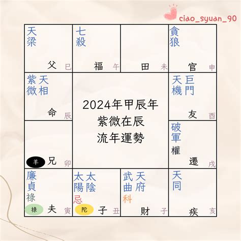 2024 流年命宮|2024年紫微流年運勢預測